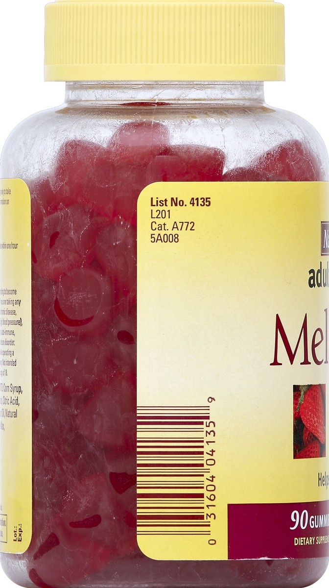 slide 3 of 6, Nature Made Strawberry Melatonin Adult Gummies, 90 ct