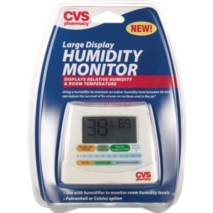 slide 1 of 1, CVS Health Humidity Monitor, Large Display, 1 ct