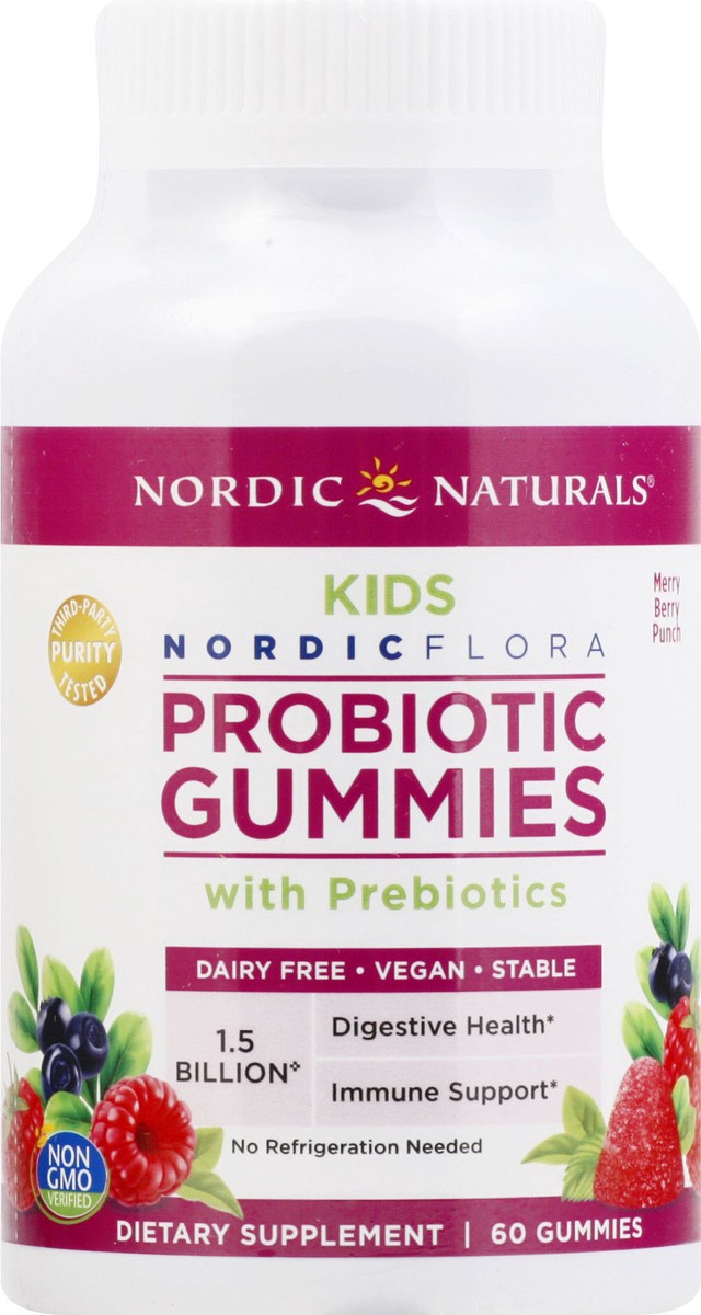 slide 1 of 9, Nordic Naturals Kids Flora Probiotic Gummies, 60 ct