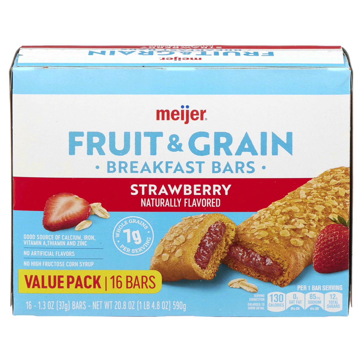 slide 21 of 29, Meijer Fruit & Grain Strawberry Breakfast Bars, 16 ct