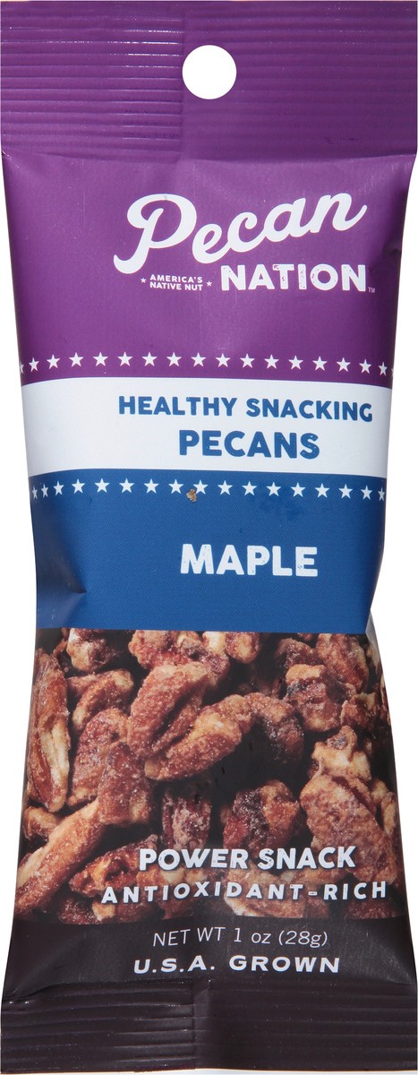 slide 3 of 9, Pecan Nation Maple Snacking Pecan Pieces, 1 oz