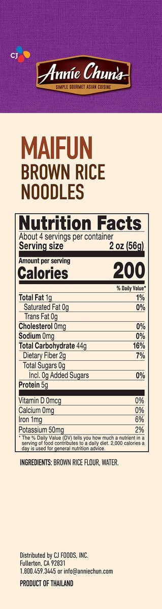 slide 4 of 9, Annie Chun's Maifun Brown Rice Noodles, 8 oz