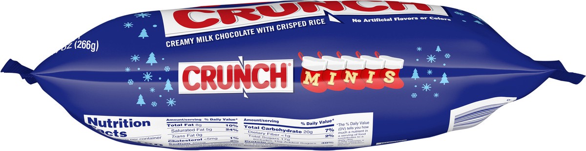 slide 11 of 12, CRUNCH MINIS Milk Chocolate and Crisped Rice Individually Wrapped Candy Bars White Elephant Gifts, 9.4 oz