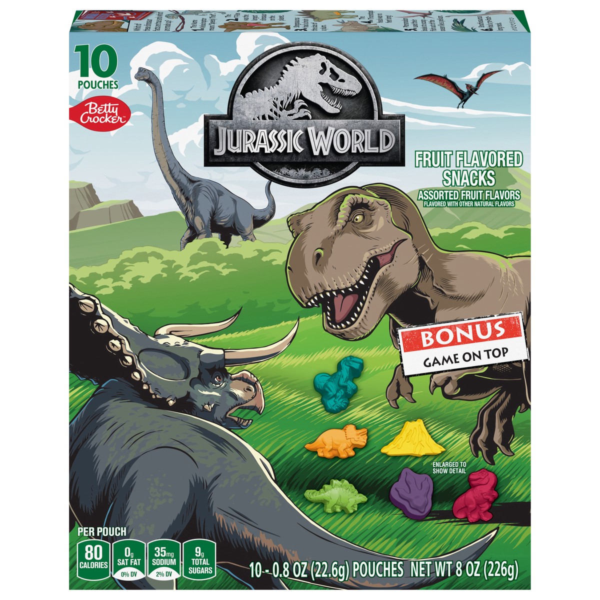 slide 1 of 9, Betty Crocker Jurassic World Fruit Snacks, 8 oz