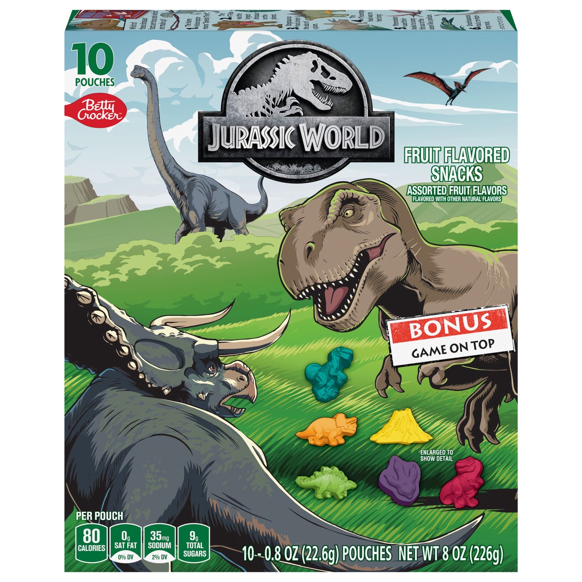 slide 1 of 9, Betty Crocker Jurassic World Fruit Snacks, 8 oz