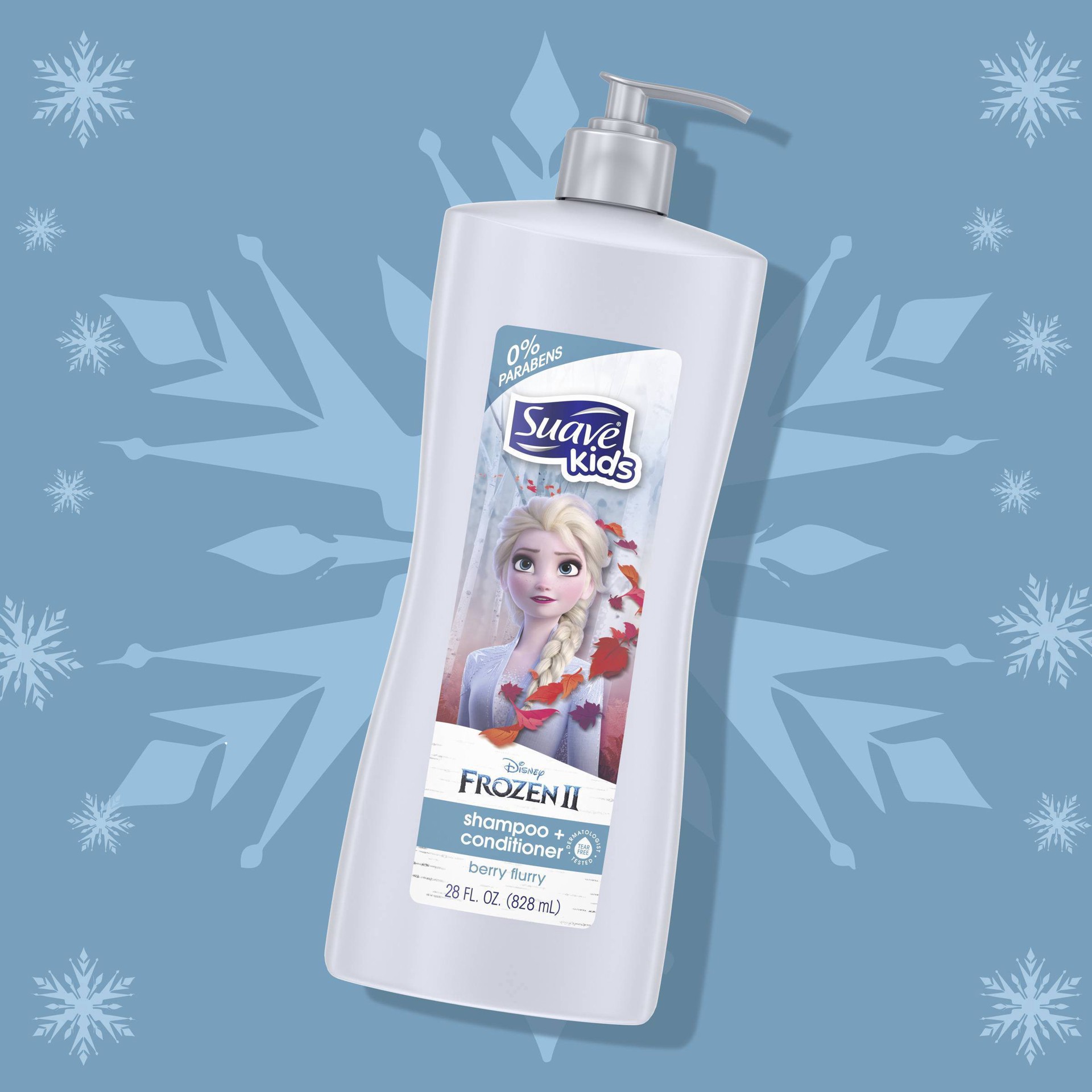 slide 9 of 9, Suave Kids Disney Frozen II Tear Free Berry Flurry Shampoo + Conditioner - 28 fl oz, 28 oz