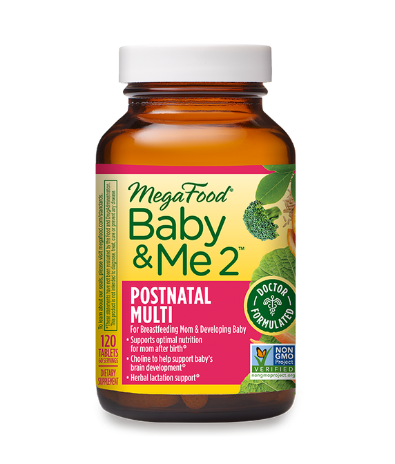 slide 1 of 1, Megafood Baby & Me 2 Postnatal Multi, 120 ct