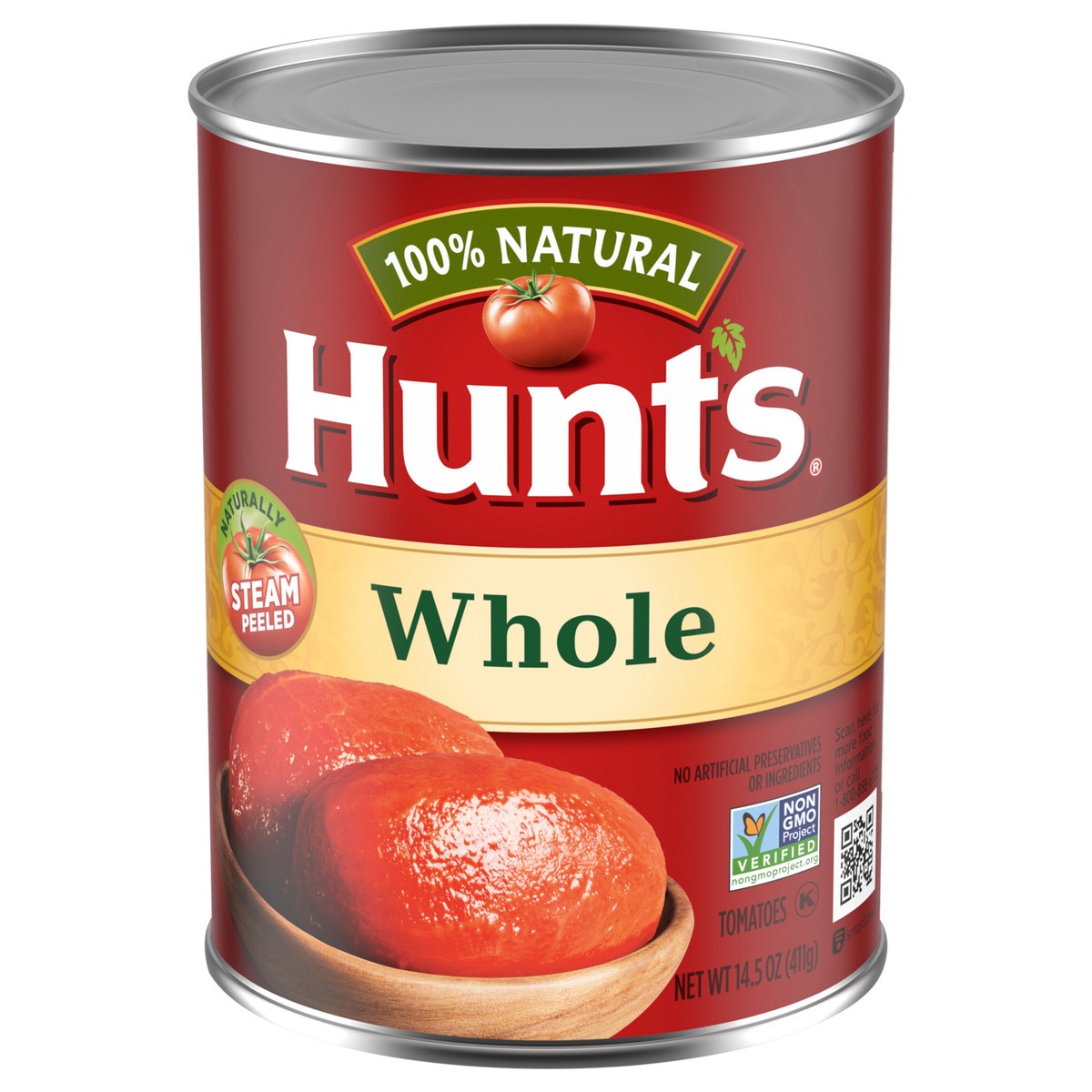 slide 1 of 2, Hunt's Whole Peeled Plum Tomatoes, 14.5 oz., 14.5 oz