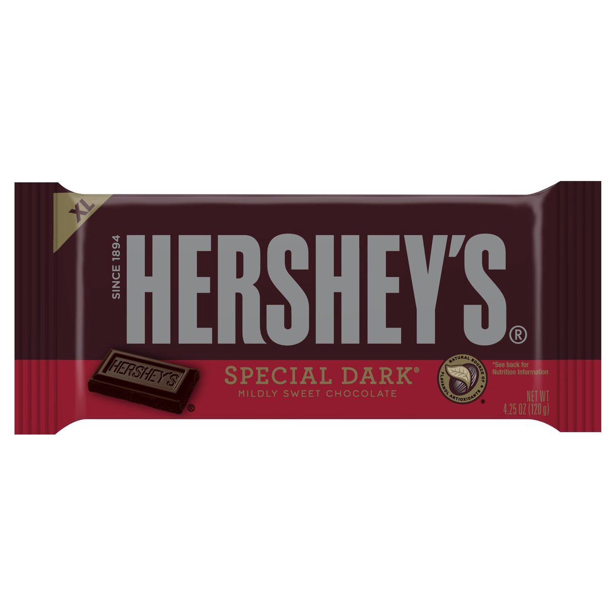 slide 1 of 3, Hershey's SPECIAL DARK Mildly Sweet Chocolate XL, Candy Bar, 4.25 oz (16 Pieces), 4.25 oz