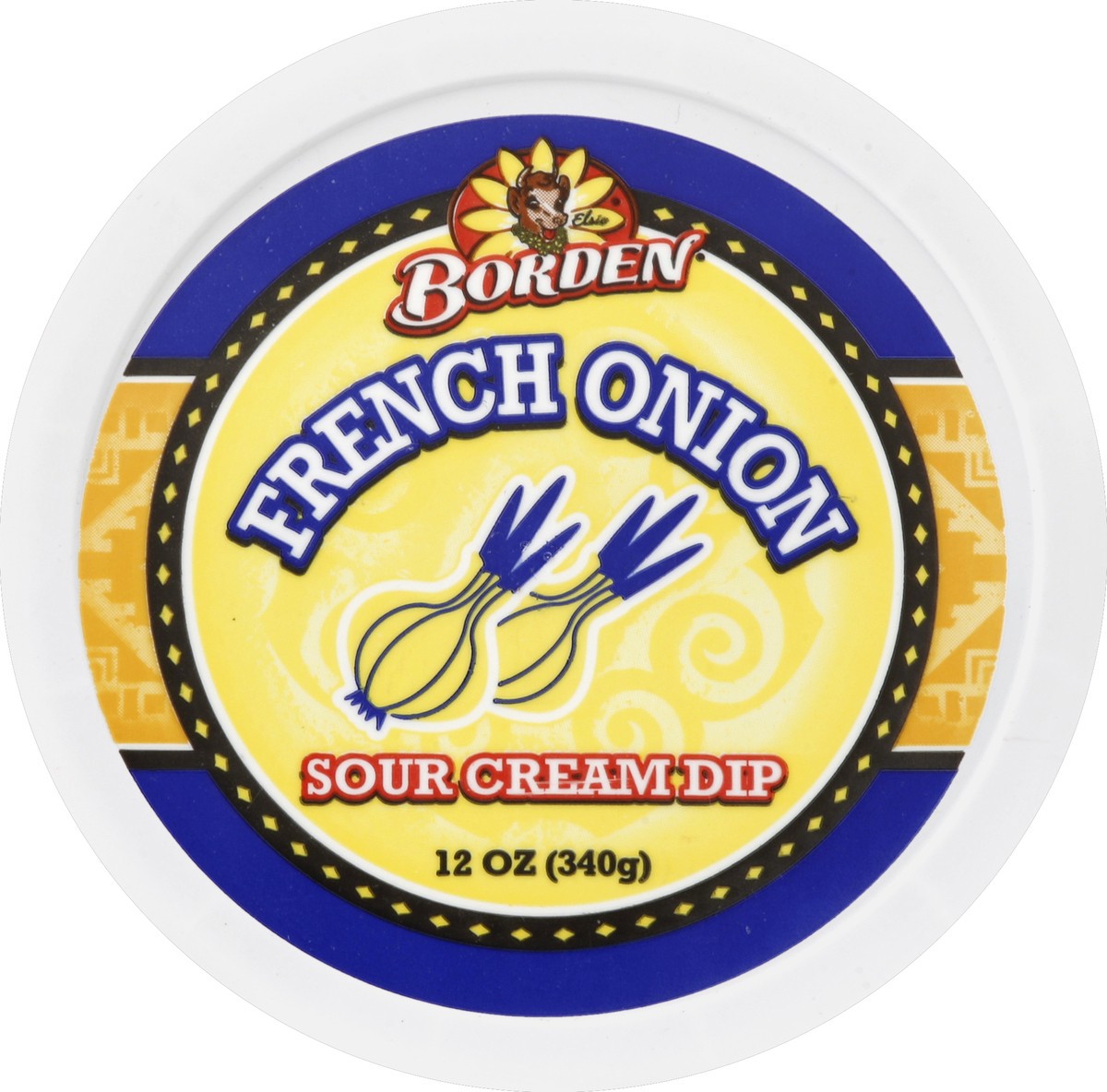 slide 2 of 3, Borden Onion Dip, 12 oz