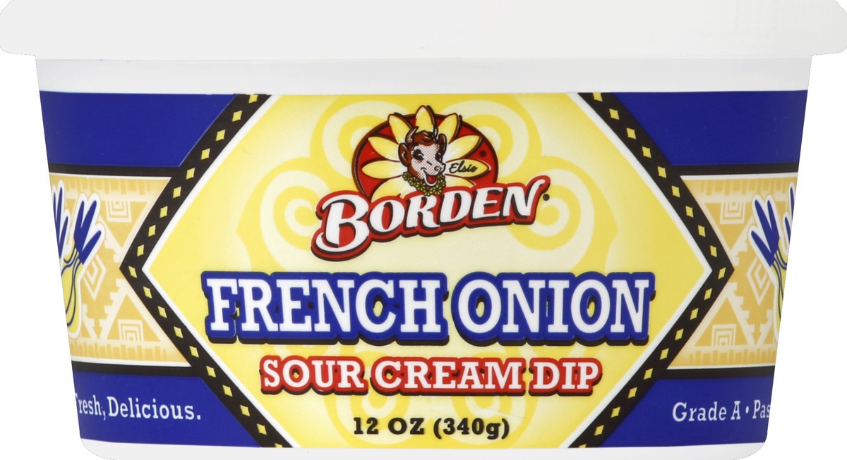 slide 3 of 3, Borden Onion Dip, 12 oz