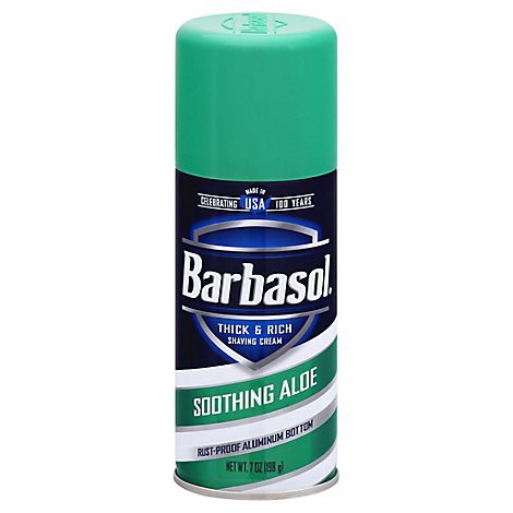 slide 1 of 1, Barbasol Shaving Cream Soothing Aloe - 7 Oz, 7 oz