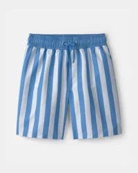 Carter's Boys Striped Swim Trunks - Blue Multi 8