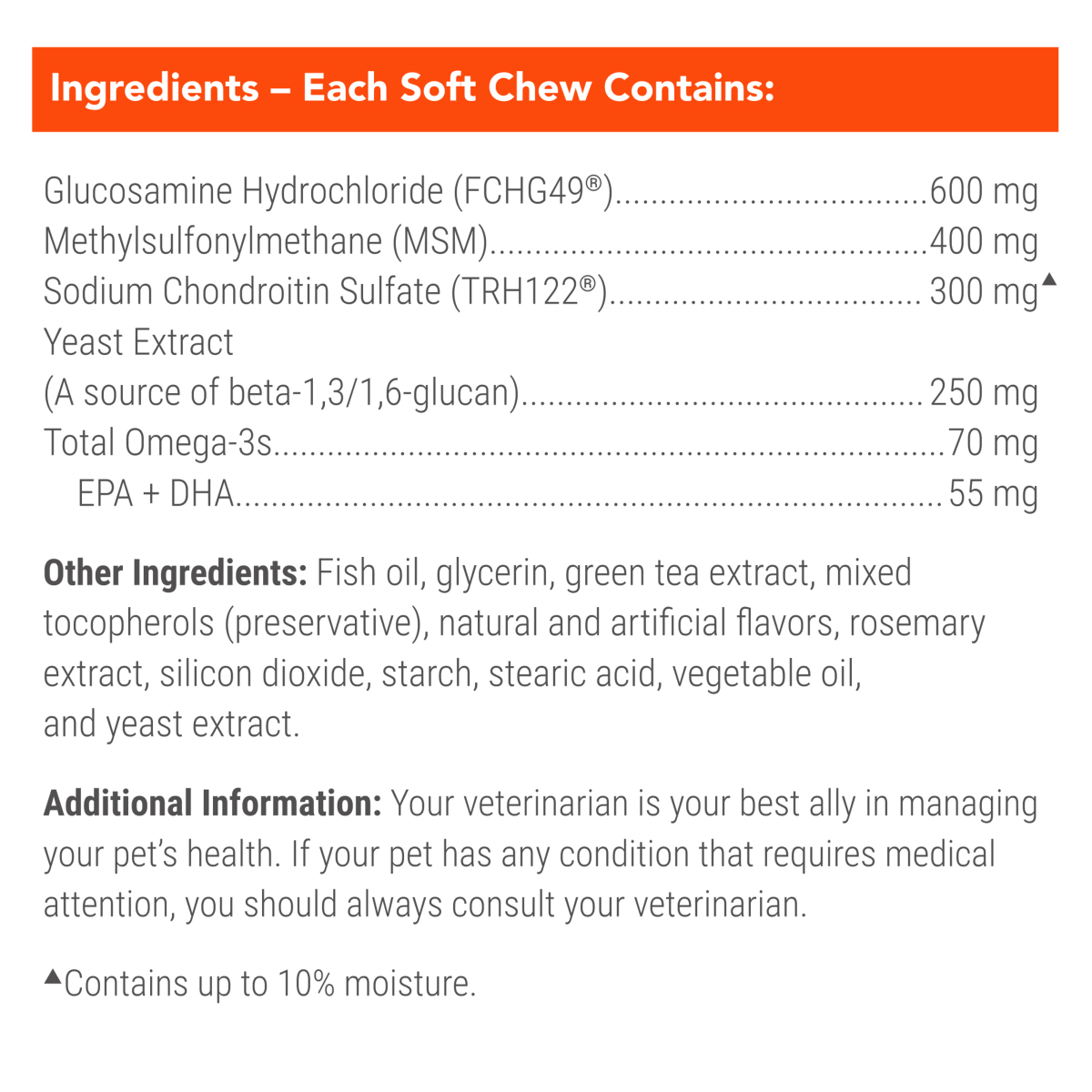 slide 7 of 8, Nutramax Pet Cosequin Csq-60ct Senior Chews, 60 ct
