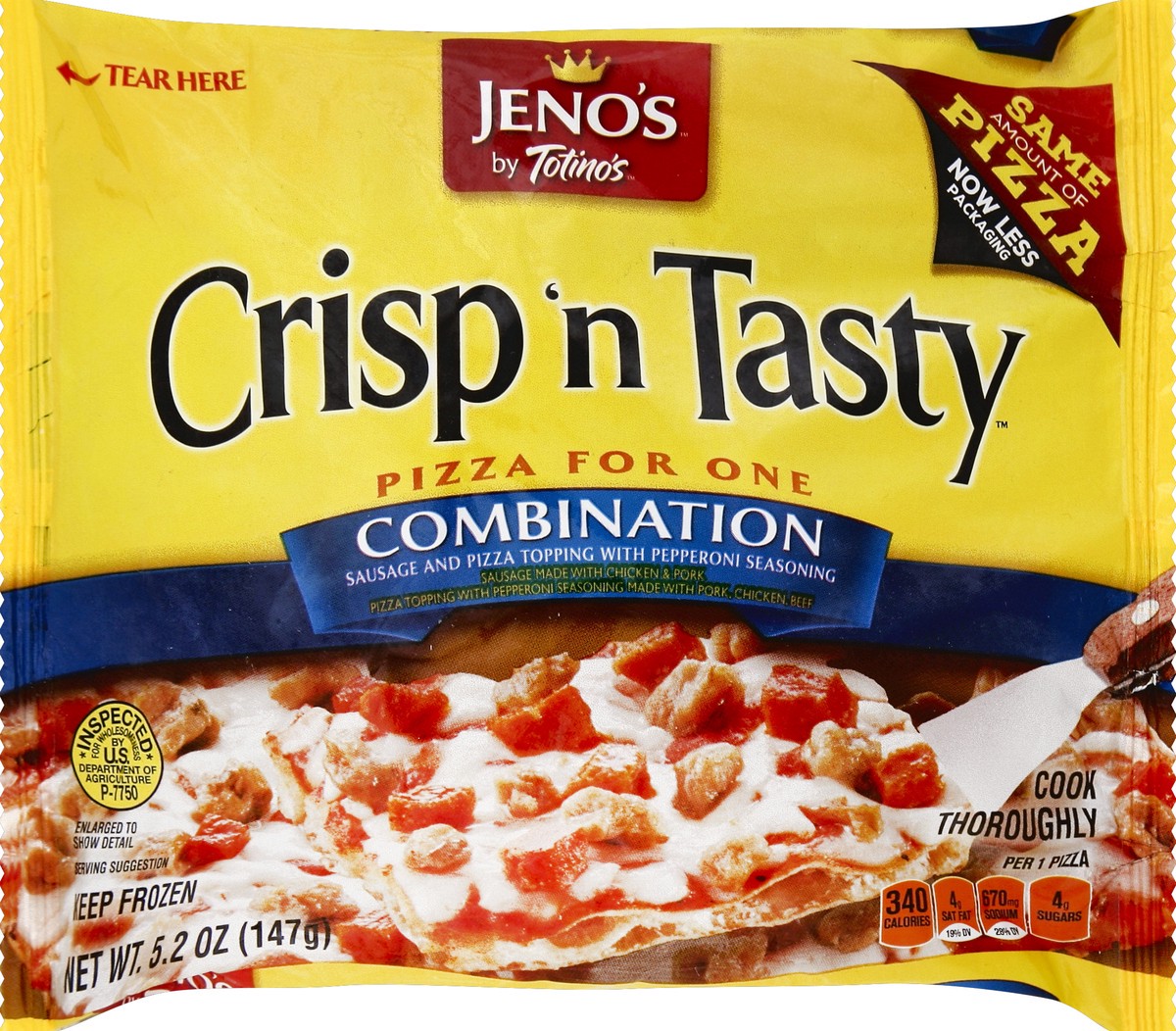 slide 5 of 6, Jeno's Pizza Combination, 5.2 oz