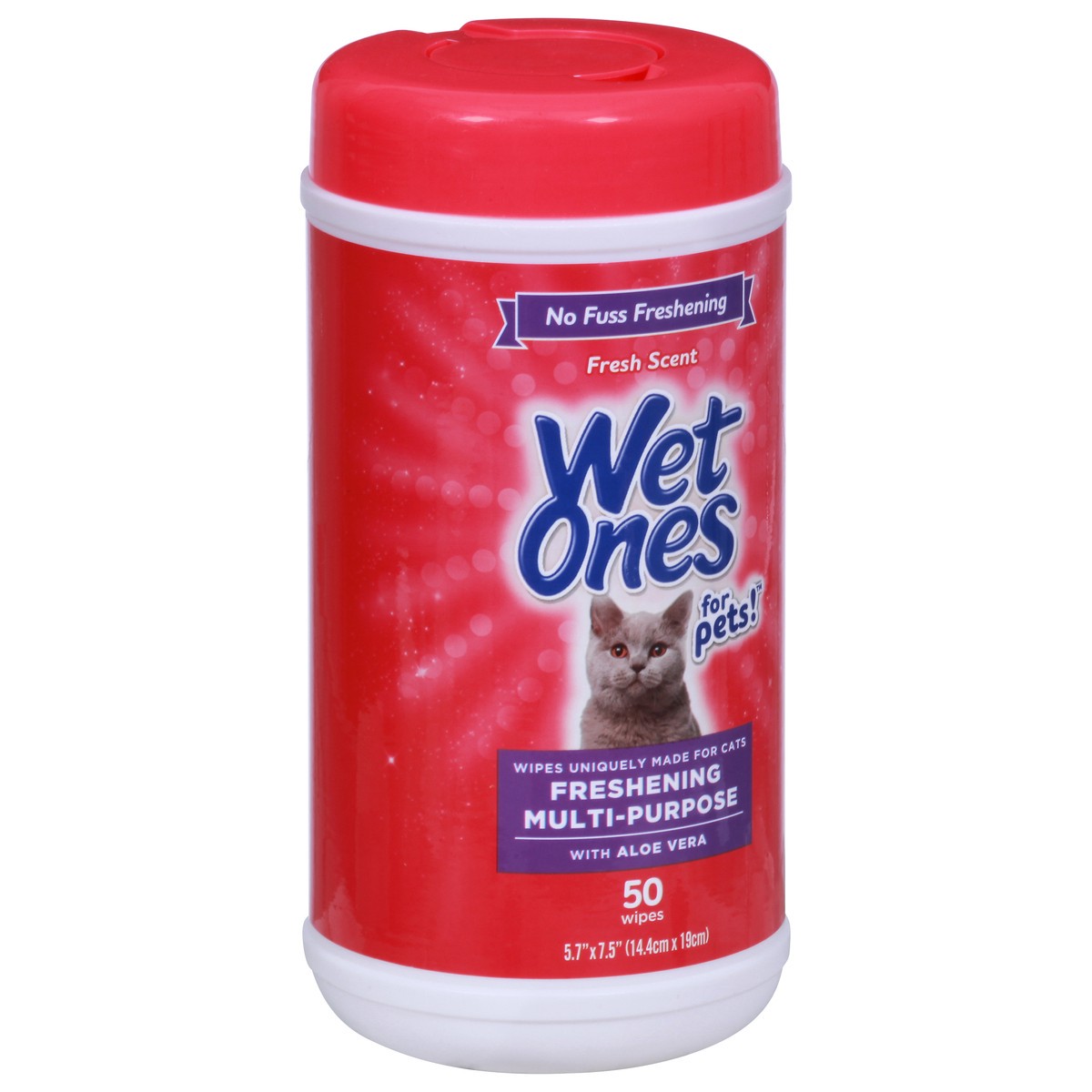 slide 7 of 9, Wet Ones Multipurpose Wipe For Cats, 50 ct