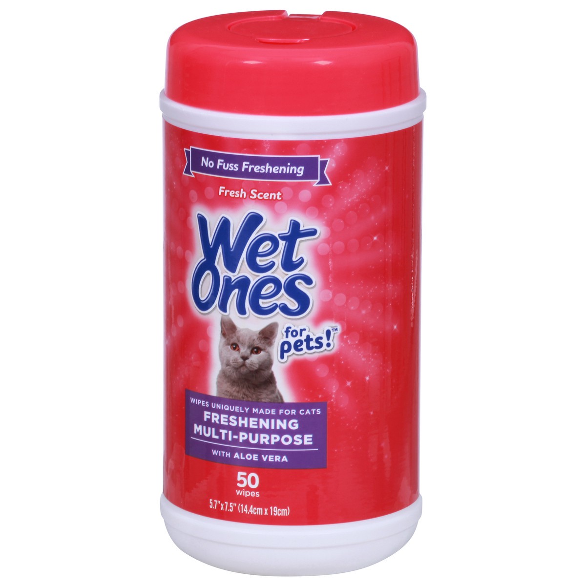 slide 4 of 9, Wet Ones Multipurpose Wipe For Cats, 50 ct