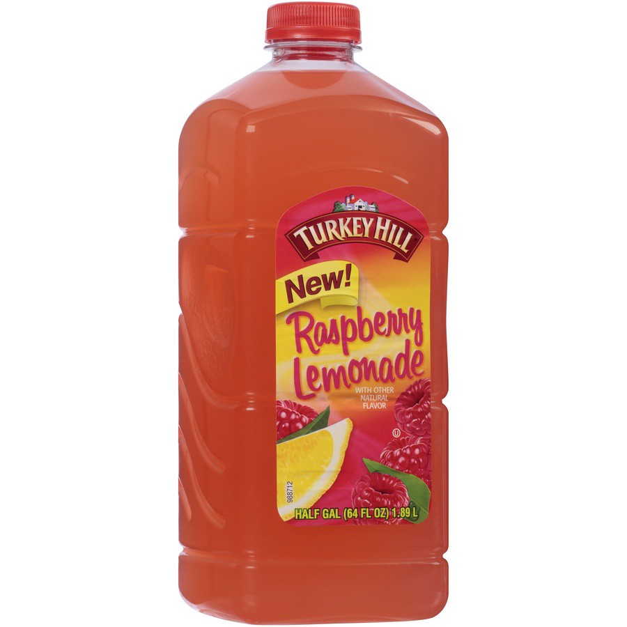 slide 5 of 8, Turkey Hill Raspberry Lemonade, 1/2 gal