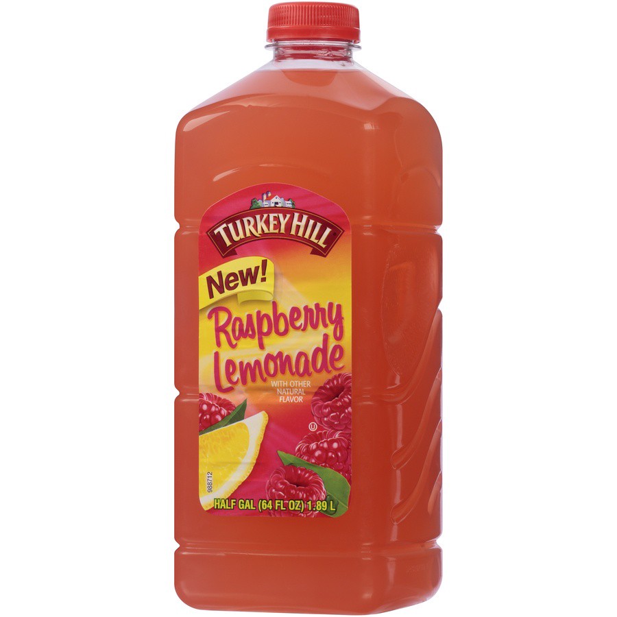 slide 4 of 8, Turkey Hill Raspberry Lemonade, 1/2 gal