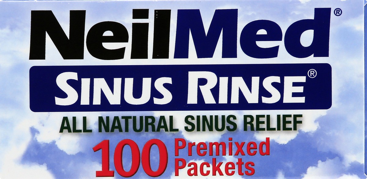 slide 3 of 9, NeilMed Sinus Rinse Premixed Packets Saline Nasal Rinse 100 ea, 100 ct