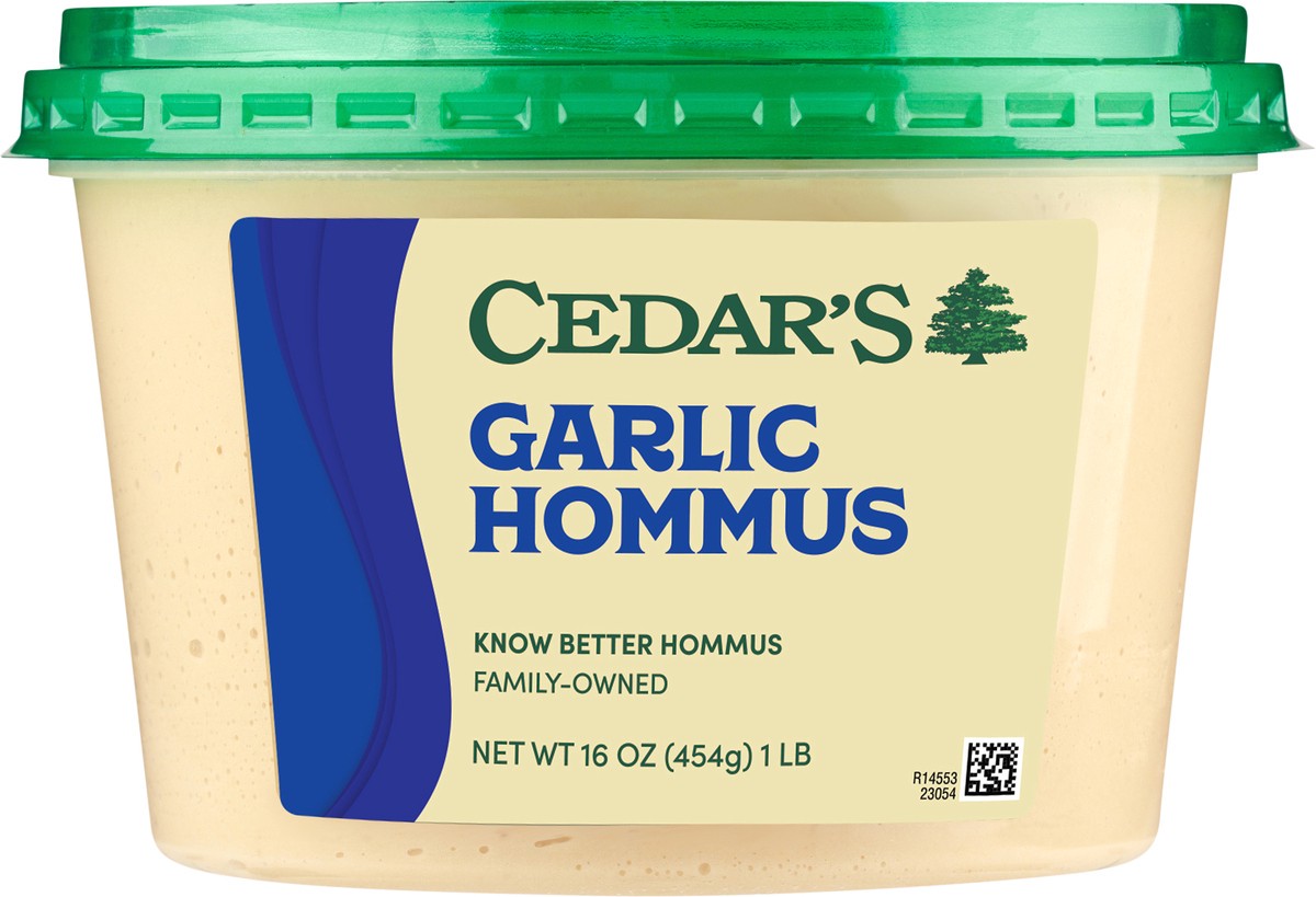 slide 4 of 7, Cedar's Garlic Lovers Hommus, 16 oz