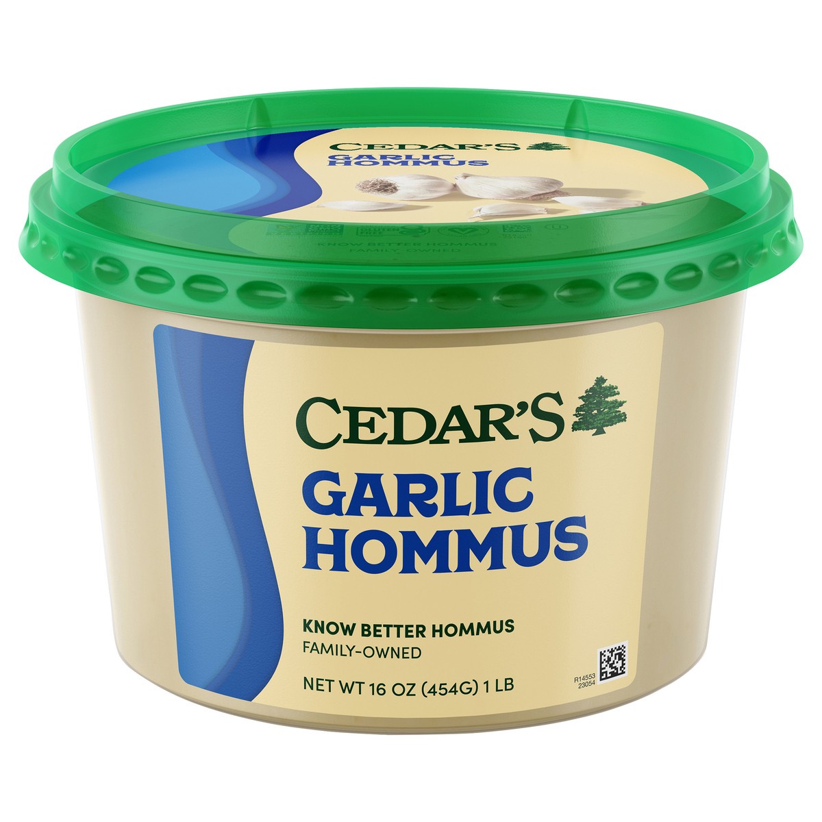 slide 1 of 7, Cedar's Garlic Hummus, 16 oz