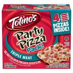 Totino's Frozen Triple Meat Party Pizza Pack