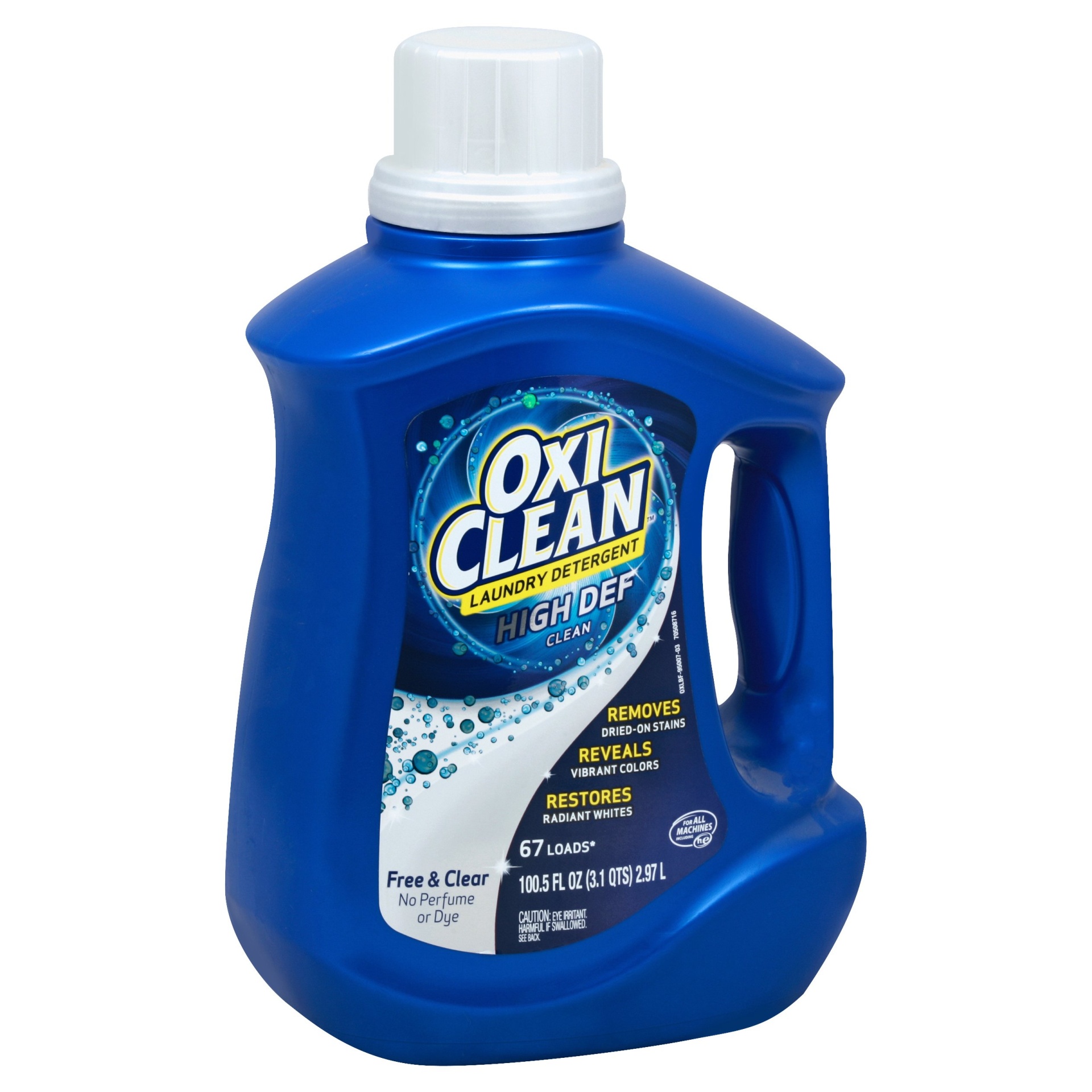 slide 1 of 4, Oxi-Clean High Def Clean Free & Clear Laundry Detergent, 100.5 fl oz