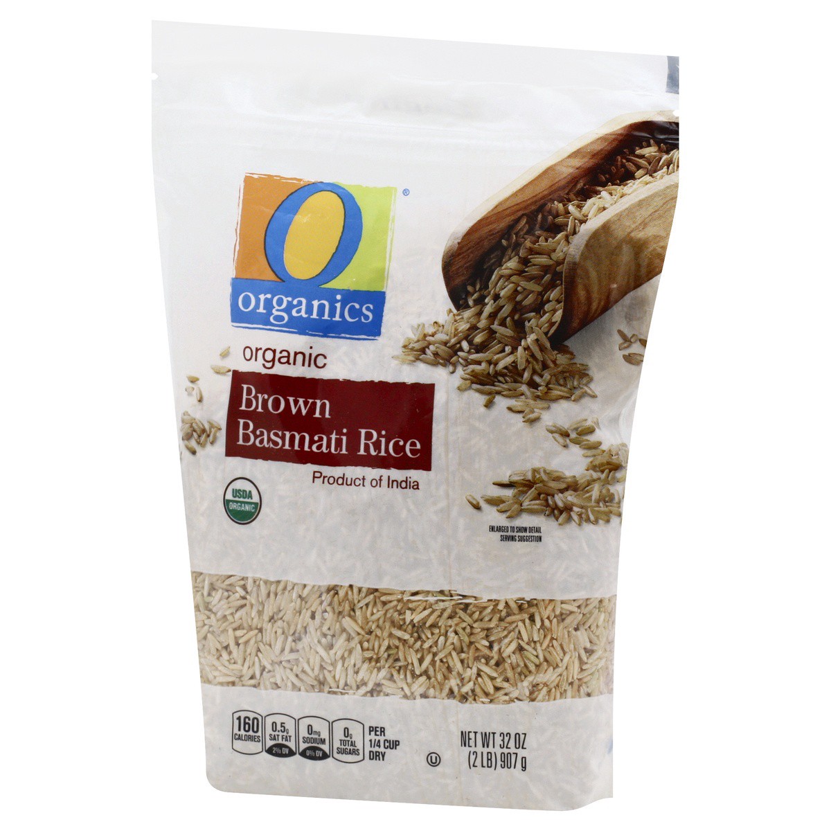 slide 3 of 9, O Organics Brown Basmati Rice, 32 oz