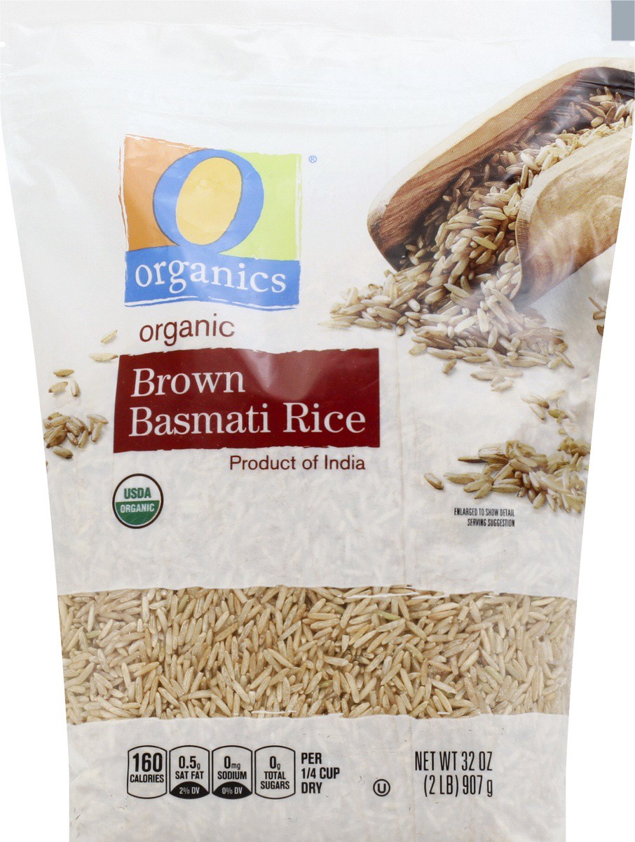 slide 6 of 9, O Organics Brown Basmati Rice, 32 oz