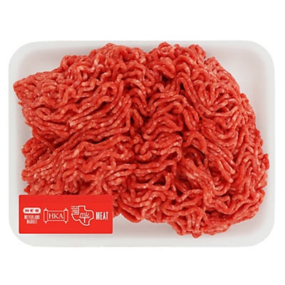 slide 1 of 1, H-E-B Kosher Ground Beef Chuck 80% Lean, Value Pack, per lb