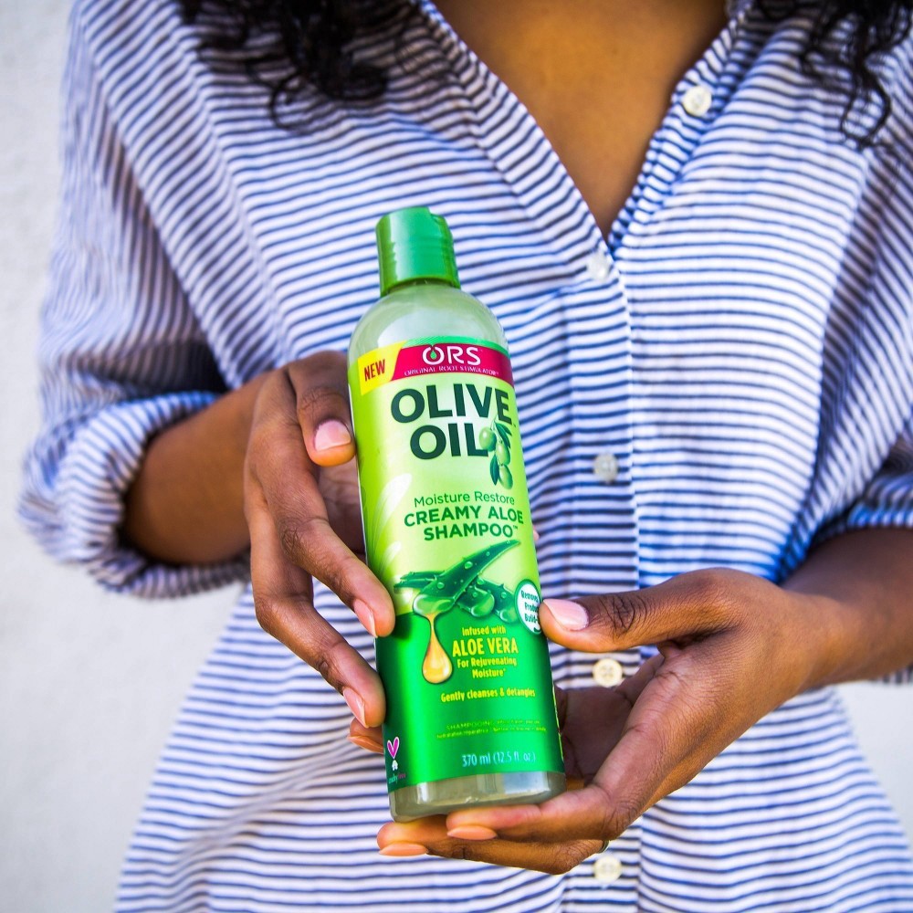 slide 4 of 5, ORS Olive Oil Creamy Aloe Shampoo, 12.5 fl oz