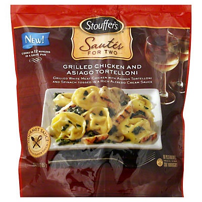 slide 1 of 1, Stouffer's Sautes For Two Grilled Chicken And Asiago Tortelloni, 23 oz