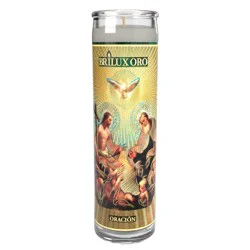 Reed Brilux Oracion Religious Candle - White Wax