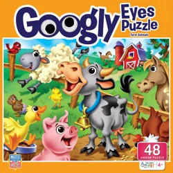 Googly Eyes Farm Animals 48 Piece Puzzle, 48 pc