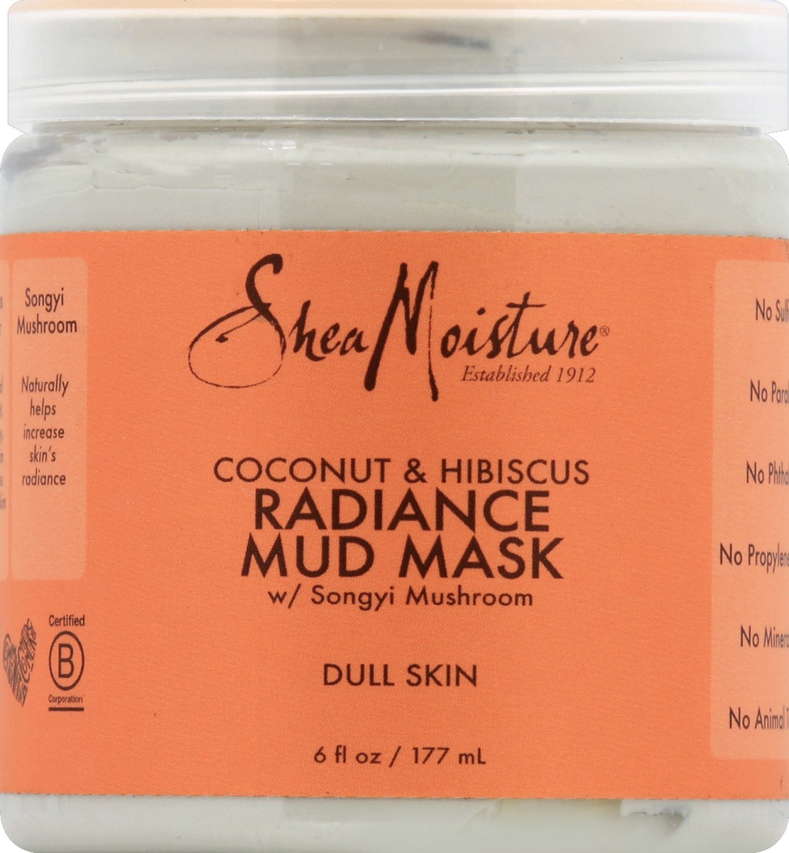 slide 1 of 8, SheaMoisture Radiance Mud Mask 6 oz, 6 oz