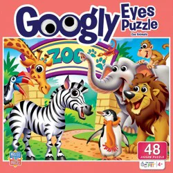 Masterpieces Googly Eyes Zoo Animals 48 Piece Kids Puzzle