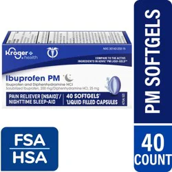 Kroger Ibuprofen Pm Liquid Softgel Capsules
