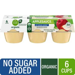 Simple Truth Organic Unsweetened Applesauce 6 ea