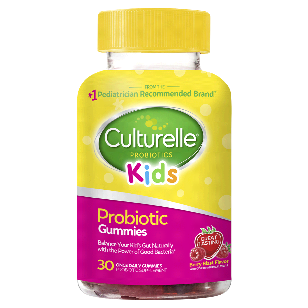 slide 1 of 1, Culturelle Kids Berry Blast Flavor Probiotic Gummies, 30 ct