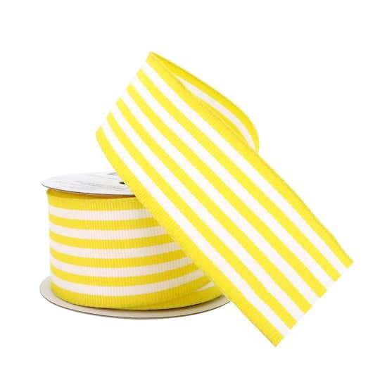 slide 1 of 4, 1.5" X 3yd. Wired Stripe Ribbon By Celebrate It, 1.5 in x 3 yd