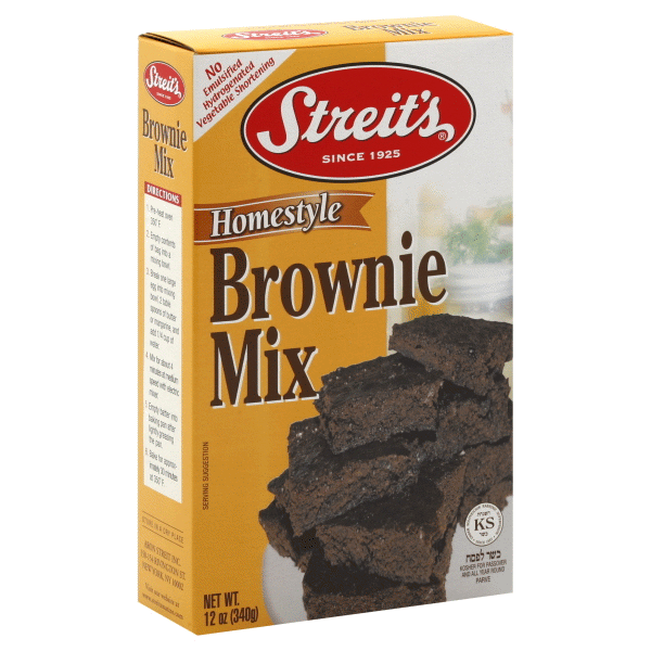 slide 1 of 1, Streit's Passover Homestyle Brownie Mix, 12 oz