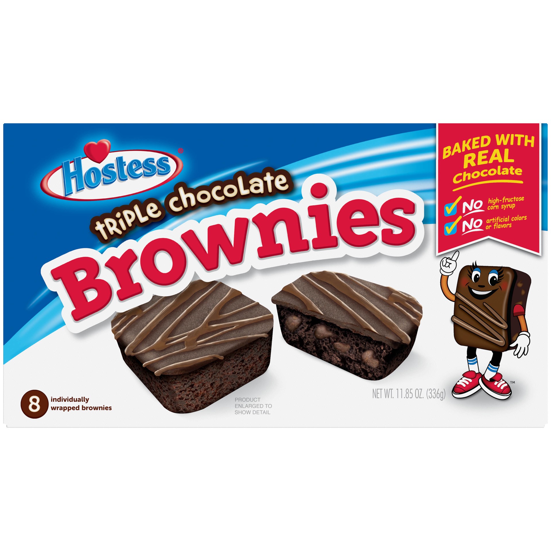 slide 1 of 10, Hostess Triple Choc Brownies 8Ct, 10.58 oz