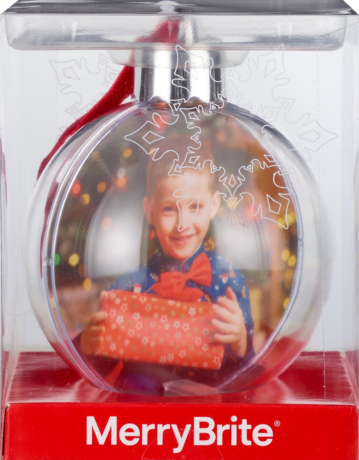slide 2 of 3, MERRY BRITE Photo Ball Ornament, 1 ct