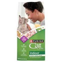 Purina Cat Chow Indoor Dry Cat Food, Hairball + Healthy Weight - 6.3 lb. Bag