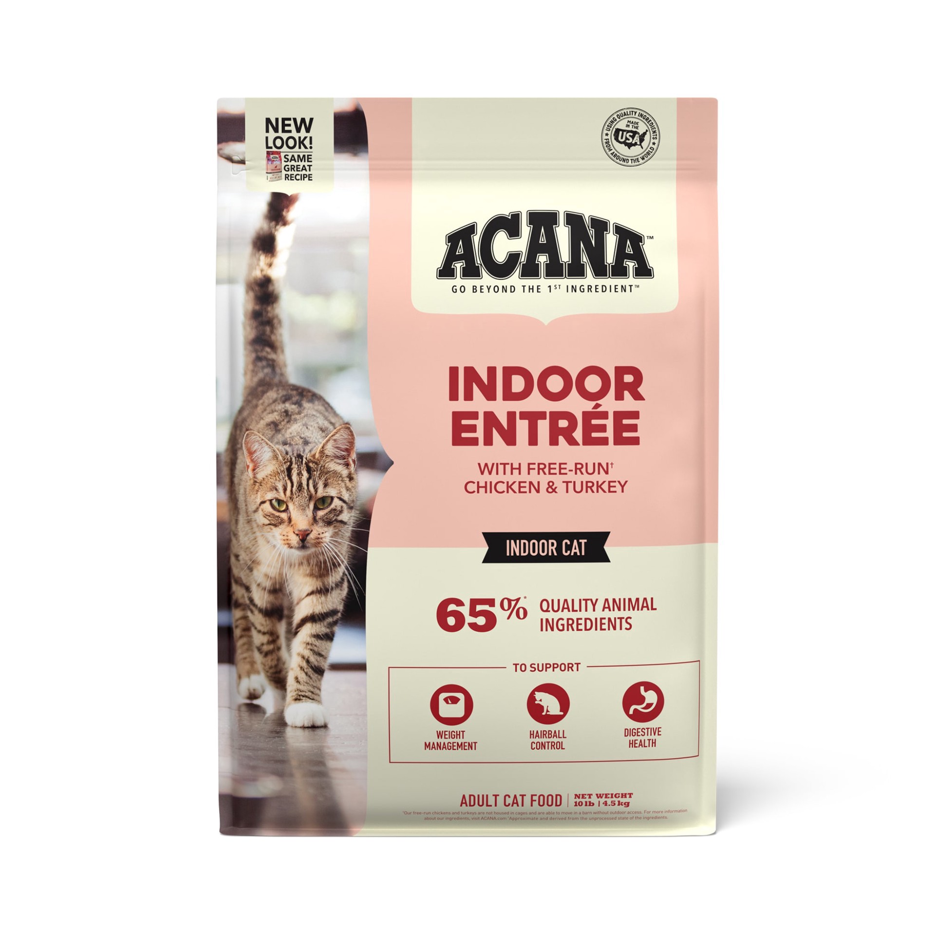 slide 1 of 1, ACANA Indoor Entree Dry Cat Food, 10 lb