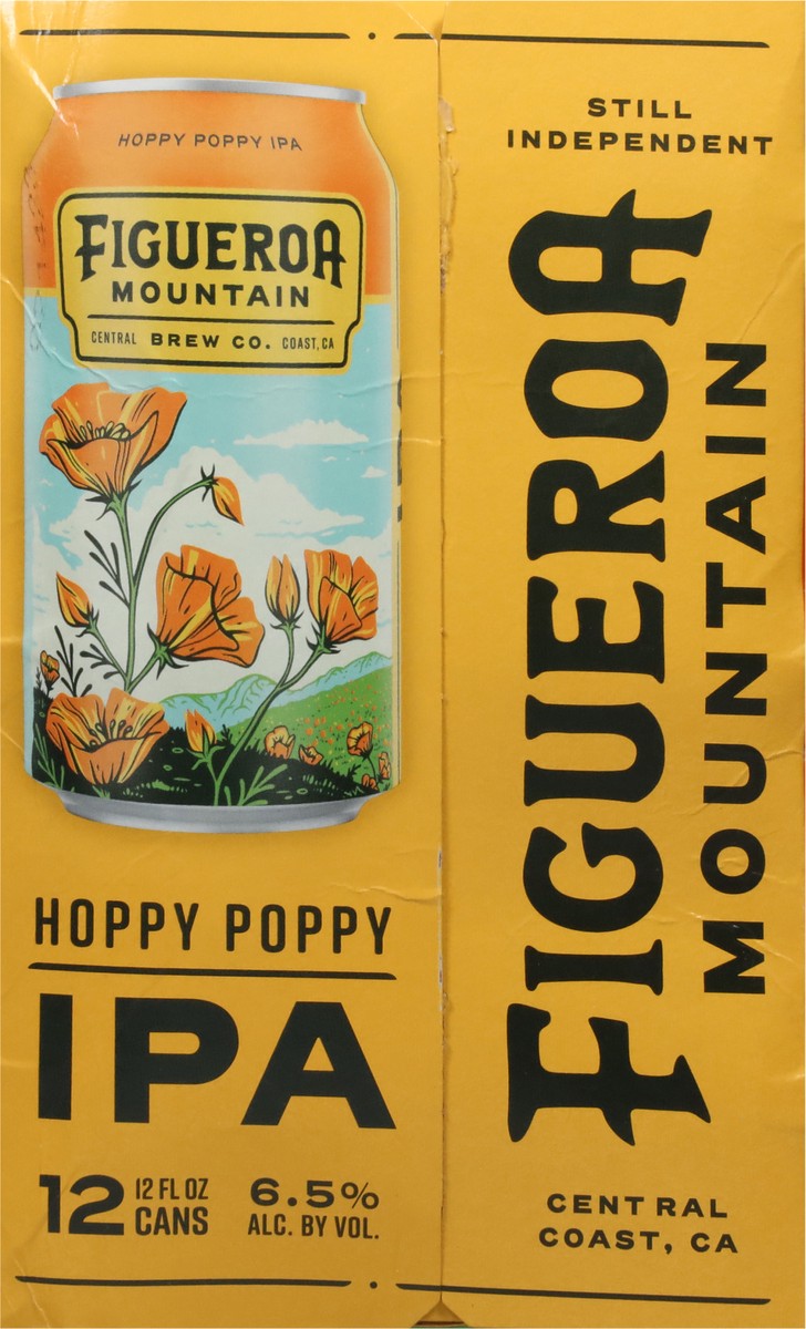 slide 4 of 9, Figueroa Mountain IPA Hoppy Poppy Beer 12 - 12 fl oz Cans, 12 ct