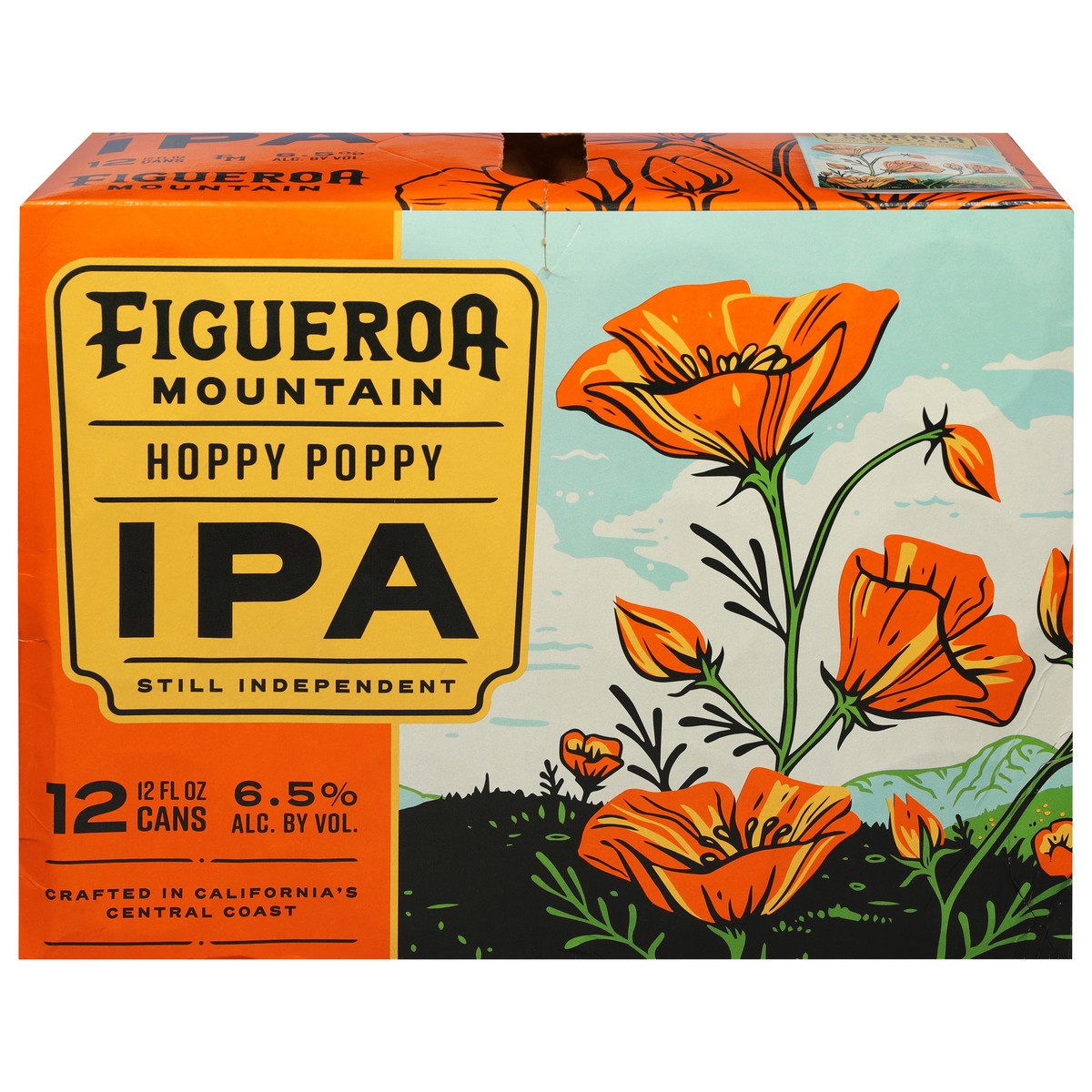 slide 1 of 9, Figueroa Mountain IPA Hoppy Poppy Beer 12 - 12 fl oz Cans, 12 ct