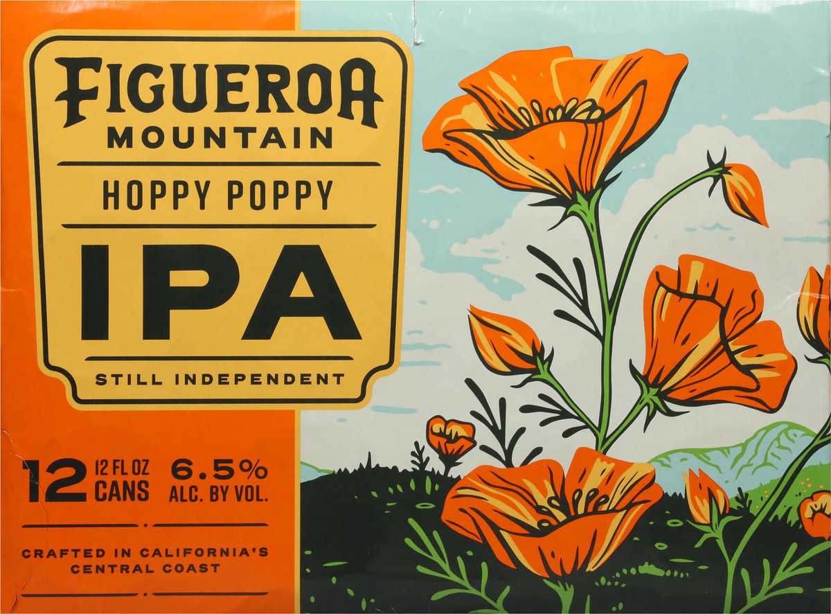 slide 5 of 9, Figueroa Mountain IPA Hoppy Poppy Beer 12 - 12 fl oz Cans, 12 ct