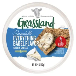 Grassland Everything Bagel Flavor Cream Cheese Wedges